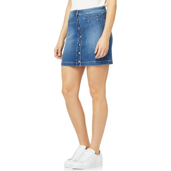 Wallflower Denim Button Front Skirt Juniors 18W - Picture 11 of 11